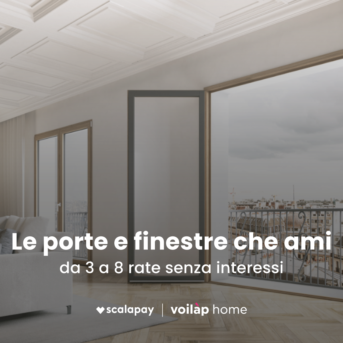 infissi a rate con Scalapay